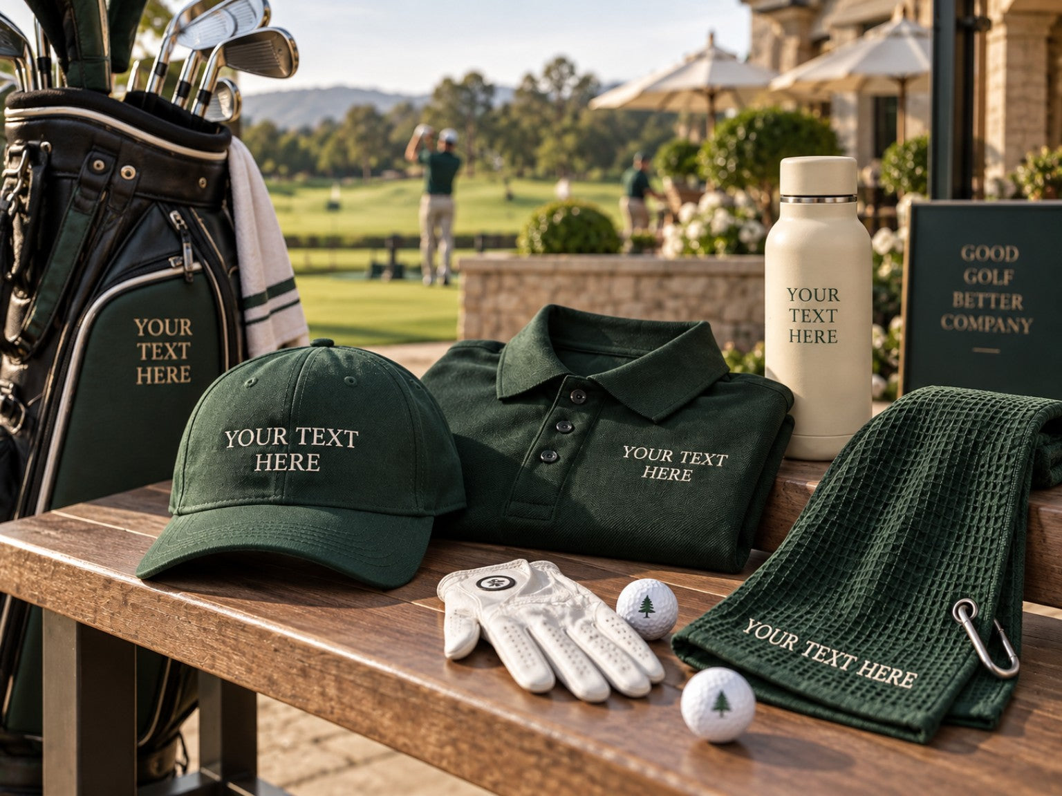 Custom golf merchandise inspiration